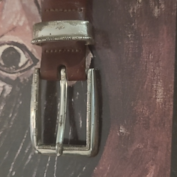 ONYX BY BRIGHTON WOVEN LEATHER GOLF BELT - Picture 5 of 11